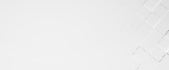 Obraz premium White Tiled Style Background With Copy Space.
