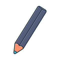 Eyeliner pencil vector cartoon illustration isolated on a white background.