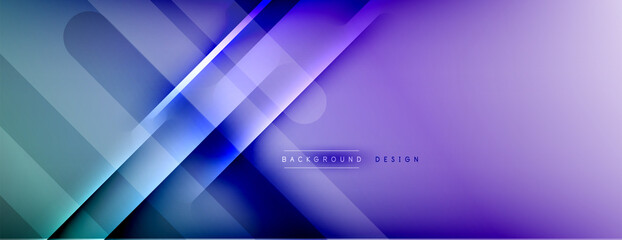 Abstract background. Shadow lines on bright shiny gradient background.