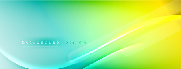 Abstract background - lines composition created with lights and shadows. Technology or business digital template. Trendy simple fluid color gradient abstract background with dynamic