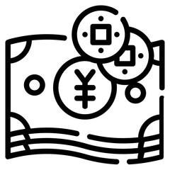yuan line icon
