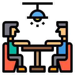 Cafe filled outline icon