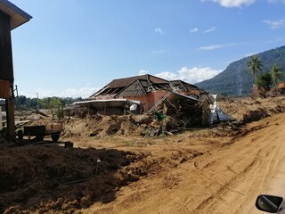 dump truck in the quarry