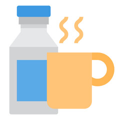 Milk flat icon