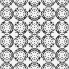 Medallion seamless pattern. Black and white cute