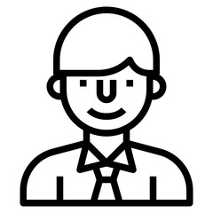 Businessman outline icon