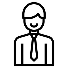 Businessman outline icon