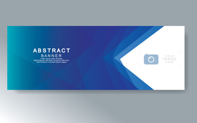 Vector abstract design web banner template. Web Design Elements - Header Design. Abstract geometric web banner template on grey background.Modern banner.