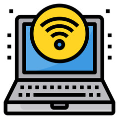 WIFI filled outline icon