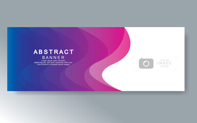 Vector abstract design web banner template. Web Design Elements - Header Design. Abstract geometric web banner template on grey background.Modern banner.