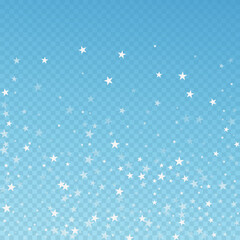 Fototapeta premium Random falling stars Christmas background. Subtle