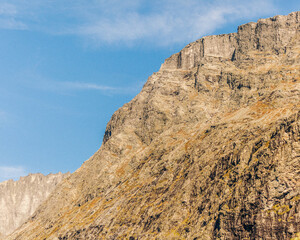 Fototapeta na wymiar Close up mountain cliffs
