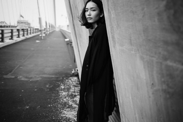 Asian woman in the city