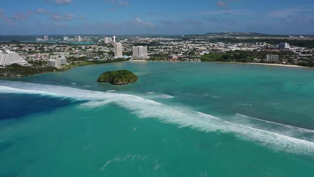 Tumon Bay, beautiful Guam on a sunday morning