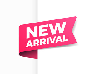 New Arrival Shopping Vector Ribbon