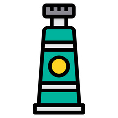 Paint Tube filled outline icon