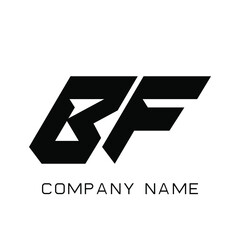 B F, BF Initial Letter Logo design vector template, Graphic Alphabet Symbol for Corporate Business Identity