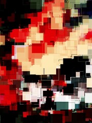 Graphical Abstract Painting Art Background Texture,Abstract Colorful Geometrical Artwork Poster,Modern Conceptual Art