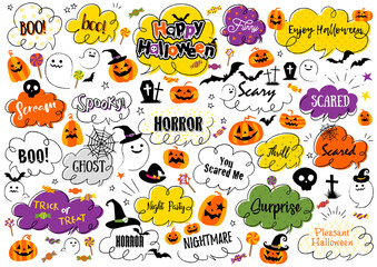 ハロウィン吹き出しセット