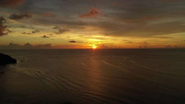 Gorgeous sunset Tumon Guam via drone