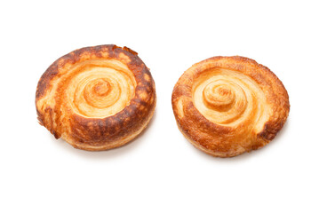 Tasty puff isolated on a white background.