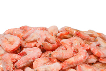 Shrimps isolated on a white background.