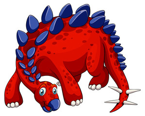A stegosaurus dinosaur cartoon character © GraphicsRF