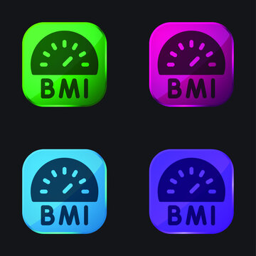 Bmi Four Color Glass Button Icon