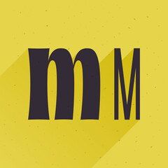 Naklejka premium Letter M logo for your fun and happy design projects.
