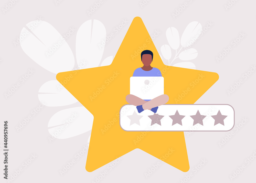 Wall mural star rating