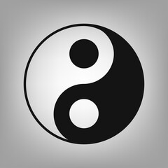 Religious symbol of Taoism icon for the interface of applications, games.