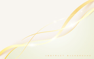 Modern white backgroud abstract golden sparkling light
