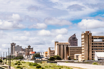 Lusaka skyline, Zambia - obrazy, fototapety, plakaty