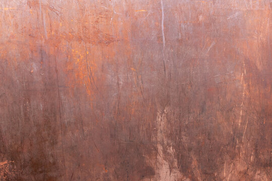 Steel plate plates rusted, scratched and dirty when used on construction site as background with different designs