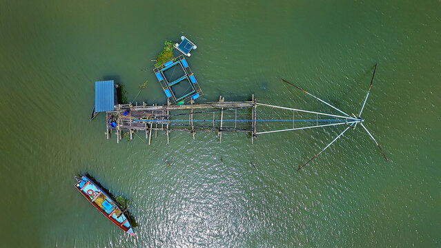 Beautiful Chinese Net Aerial View 