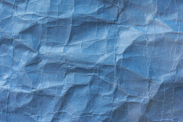 Pale blue crumpled thick paper texture
