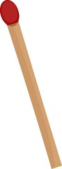 Vector illustration of a matchstick emoticon