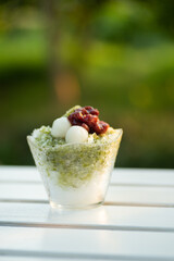 抹茶のかき氷