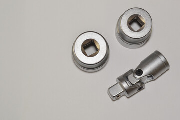 close-up on hexagon keys