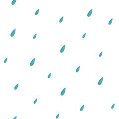 watercolor seamless rain pattern
