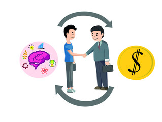 Business deal and job application