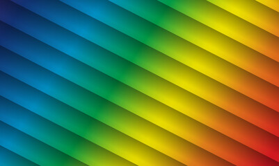 Abstract colorfull background. Rainbow. Visible spectrum. Childish design template. Vector Illustration. EPS10. Spectral flowing waves. Design element for technology, science or modern concept.