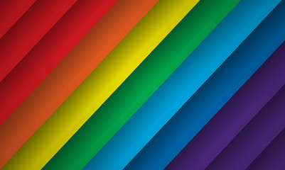 Abstract colorfull background. Rainbow. Visible spectrum. Childish design template. Vector Illustration. EPS10. Spectral flowing waves. Design element for technology, science or modern concept.