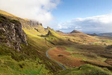 Obraz premium The Quiraing Isle of Skye Scotland United Kingdom