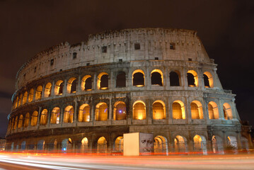 colosseum at night