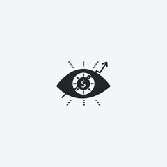 Vision vector icon for web and design
