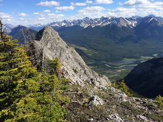 Fototapeta na wymiar Banff National Park from an amazing viewpoint