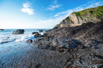 Ilfracombe beach in Exmoor, North Devon, UK