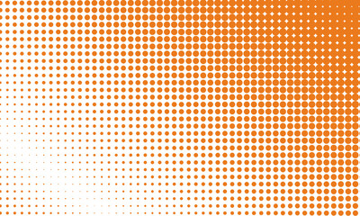 halftone background with pumpkin color