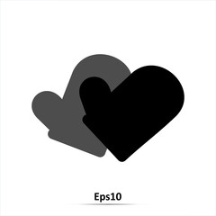 Oven mitten icon. Vector illustration